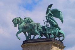 Ungarn, Budapest, Heldenplatz, Kolonnade