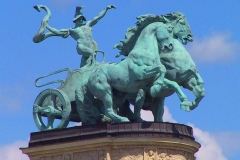 Ungarn, Budapest, Heldenplatz, Kolonnade