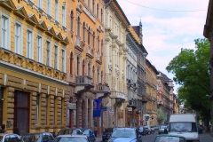 Ungarn, Budapest, Straßenansicht