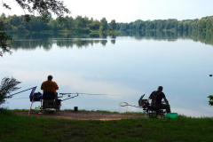 Cuxland, Loxstedt-Stotel 2020, Angler am Stoteler See