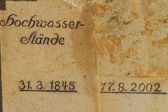 Schloss Pillnitz, Hochwasserstände