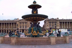 Frankreich, Paris, Brunnen der Meere am Platz de la Concorde