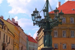 Tschechische Republik, Prag, alte Straßenlaterne