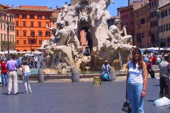 Italien, Rom, Vierströmebrunnen auf der Piazza Navona