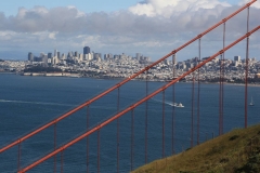 San Francisco, Blick von der Golden Gate Bridge auf San Francisco