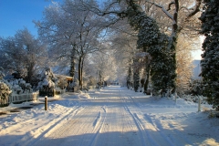 Cuxland, Stinstedt, Ringstraße im Winter 2010