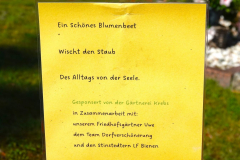 Cuxland, Stinstedt, August 2024, Neu angelegtes Blumenbeet