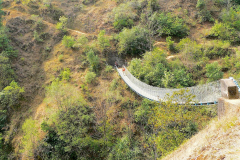 Nepal, Hängebrücke, Umgebung von Balthali