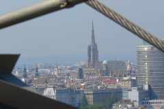 Österreich, Wien, Blick vom Riesenrad Prater auf den Stephansdom