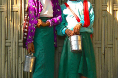 Myanmar, Am Irrawaddy, Besuch eines Dorfes