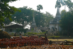 Myanmar, Am Irrawaddy, Besuch einer Töpferei
