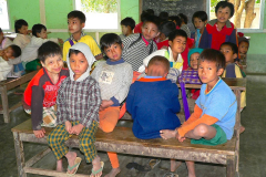 Myanmar, Am Irrawaddy, Besuch einer Schule