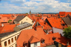 Bamberg, Blick über die roten Dächer von Bamberg