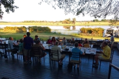 Botswana, Maun, Frühstück in der Thamalakane River Lodge