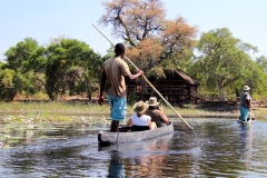 Botswana, Okavango Delta, Mokoro-Tour