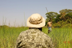 Botswana, Okavango Delta, Mokoro-Tour