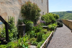 Braubach, Marksburg, Kräutergarten