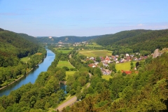 Blick von Burg Prunn, Altmühltal, Bayern