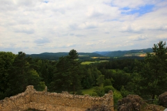 Blick von der Burgruine Lichtenegg, Birgland-Lichtenegg, Bayern