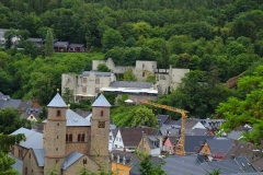 Blick auf die Burg Münstereifel, Bad Münstereifel, Nordrhein-Westfalen
