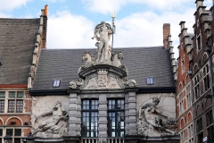 Belgien, Gent, Sint-Veerleplein, Fassade des Fischmarktes