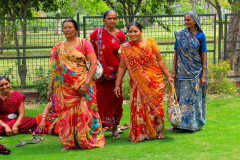 Indien, Neu-Delhi, An der Gedenkstätte Raj Ghat