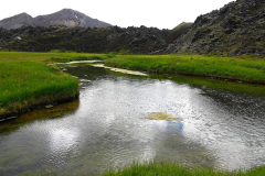 Island, Landmannalaugar, Heiße Quelle