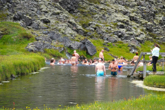 Island, Landmannalaugar, Heiße Quelle