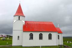Nordisland, Museumshof Glaumbaer, Kirche mit Friedhof