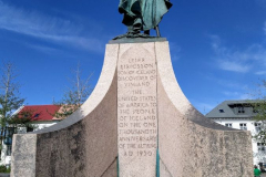 Reykjavik, Standbild Leiff Eirrikssons, Der Entdecker der Neuen Welt