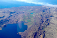 Island von oben, Grabenbruch