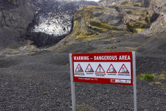 Südisland, Gletscherzunge Gigjökull