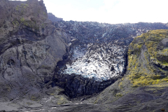Südisland, Gletscherzunge Gigjökull