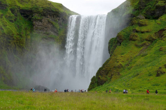 Island, Wasserfall Skogafoss