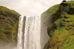 Island, Wasserfall Skogafoss