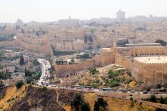 Israel, Jerusalem, Blick vom Ölberg