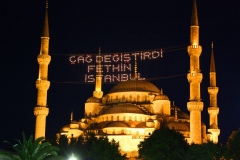 Istanbul, Sultan-Ahmed-Moschee, Blaue Moschee bei Nacht