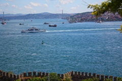 Istanbul, Blick vom Topkapi-Palast auf den Bosporus