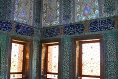 Istanbul, Topkapi-Palast, Buntglasfenster