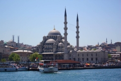 Istanbul, Die Rüstem-Pascha-Moschee von der Fähre aus gesehen