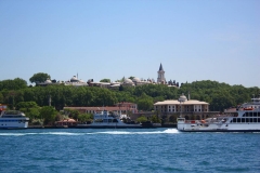 Istanbul, Topkapi-Palast von der Fähre aus gesehen