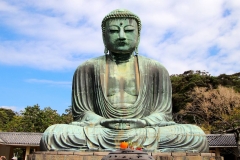 Japan, Kamakura, bronzener Riesenbuddha
