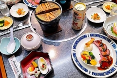 Japan, Kawaguchiko, Unser Abendessen im Ryokan