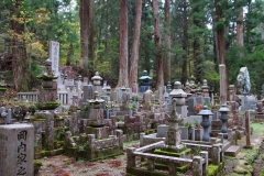 Japan, Koya-san, Friedhof Oku-no-in