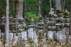 Japan, Koya-san, Friedhof Oku-no-in