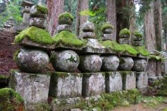 Japan, Koya-san, Friedhof Oku-no-in