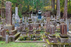 Japan, Koya-san, Friedhof Oku-no-in