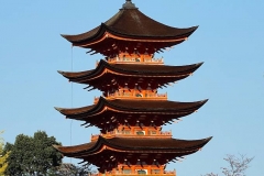 Japan, Miyajima, fünfstöckige Pagode