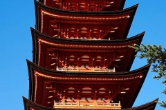 Japan, Miyajima, fünfstöckige Pagode