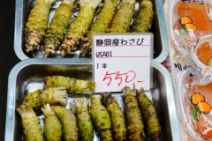 Japan, Osaka, Kuromon Market, Wasabi-Knollen